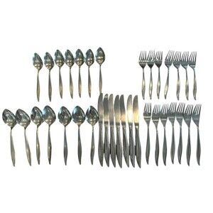 Oneidacraft Deluxe Textura VTG Stainless Flatware 35 pcs, 7 place setting
